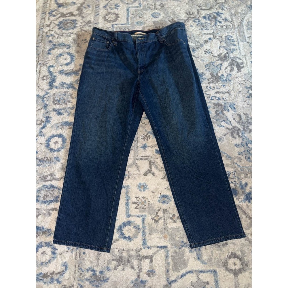 LL Bean Men's Jeans 40x29 Blue Classic Straight Leg 100% Cotton